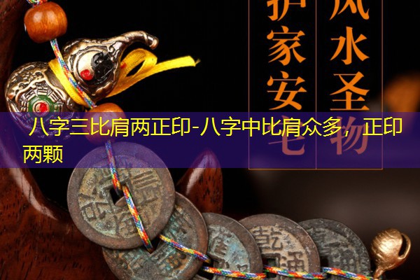  八字三比肩两正印-八字中比肩众多，正印两颗