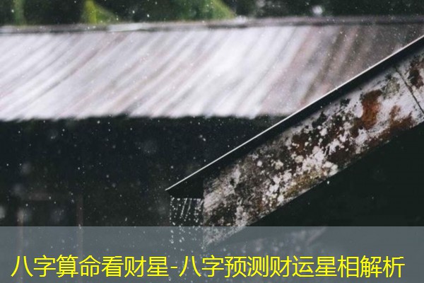 八字算命看财星-八字预测财运星相解析