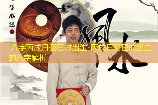  八字丙戌日癸巳时出生-丙戌日癸巳时出生的八字解析