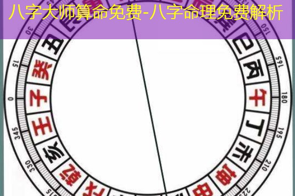  八字大师算命免费-八字命理免费解析