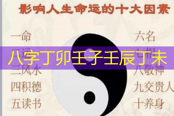  八字丁卯壬子壬辰丁未