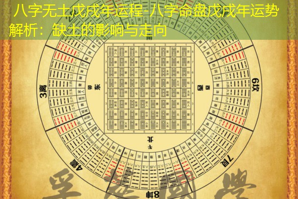 八字无土戊戌年运程-八字命盘戊戌年运势解析：缺土的影响与走向
