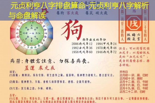  元贞利亨八字排盘算命-元贞利亨八字解析与命盘解读