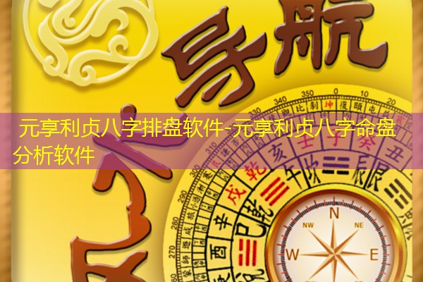  元享利贞八字排盘软件-元享利贞八字命盘分析软件