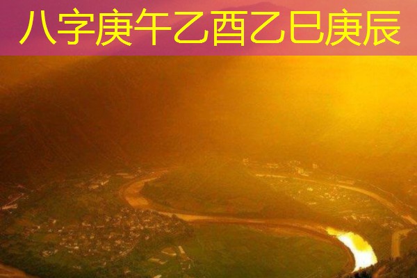  八字庚午乙酉乙巳庚辰