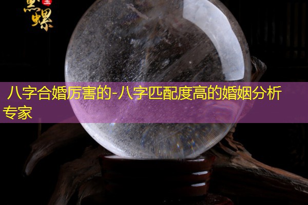  八字合婚厉害的-八字匹配度高的婚姻分析专家