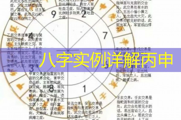  八字实例详解丙申
