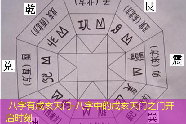  八字有戌亥天门-八字中的戌亥天门之门开启时刻