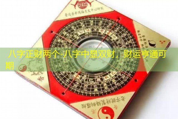  八字正财两个-八字中显双财，财运亨通可期