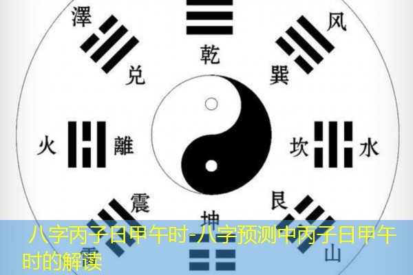  八字丙子日甲午时-八字预测中丙子日甲午时的解读