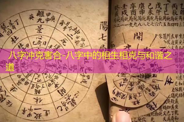  八字冲克害合-八字中的相生相克与和谐之道