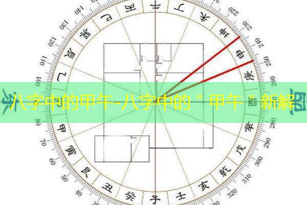  八字中的甲午-八字中的＂甲午＂新解