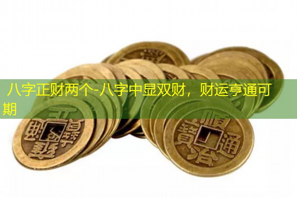  八字正财两个-八字中显双财，财运亨通可期