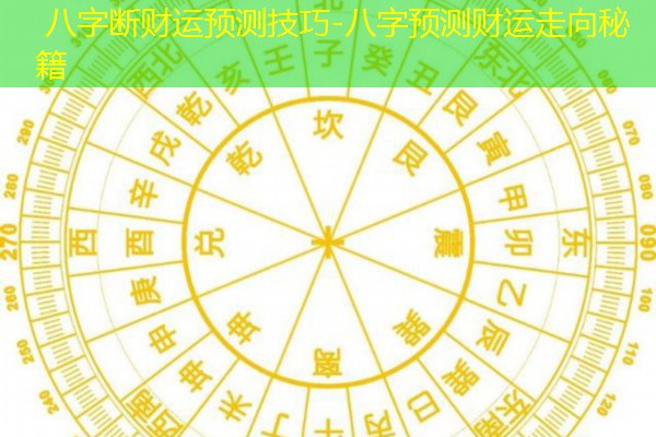  八字断财运预测技巧-八字预测财运走向秘籍