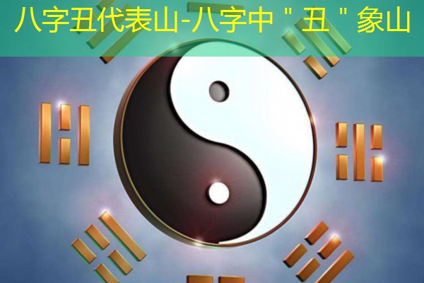  八字丑代表山-八字中＂丑＂象山