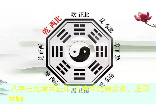 八字三比肩两正印-八字中比肩众多，正印两颗