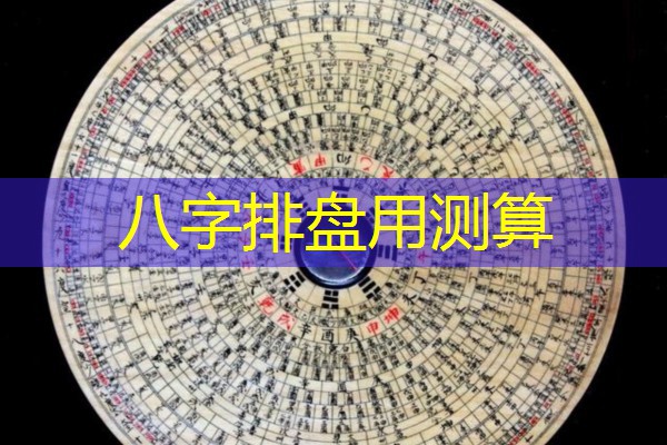  八字排盘用测算