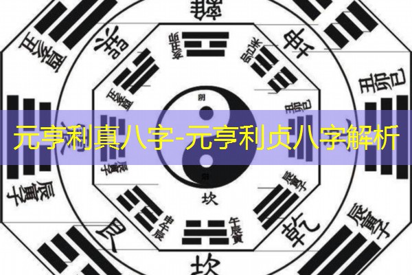  元亨利真八字-元亨利贞八字解析