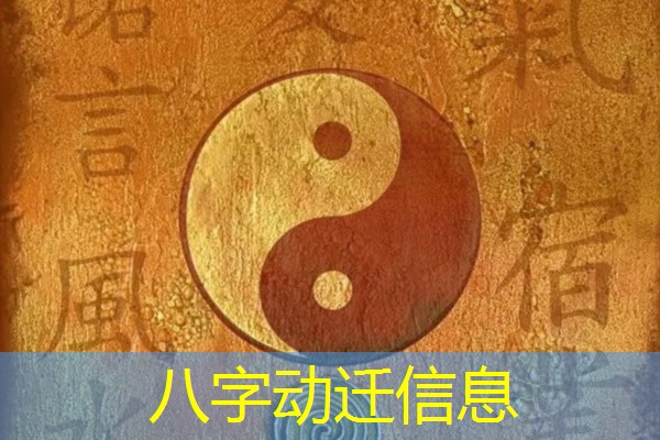  八字动迁信息