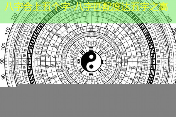  八字合上五个字-八字匹配度达五字之高