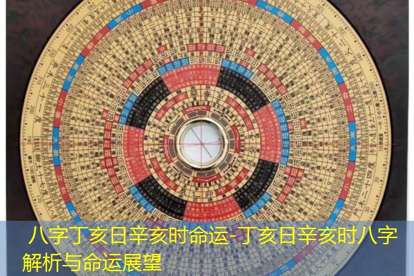  八字丁亥日辛亥时命运-丁亥日辛亥时八字解析与命运展望