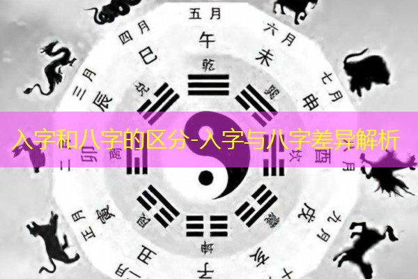  入字和八字的区分-入字与八字差异解析