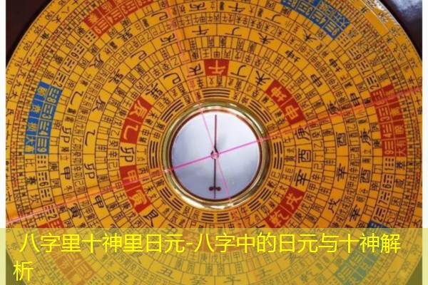 八字里十神里日元-八字中的日元与十神解析